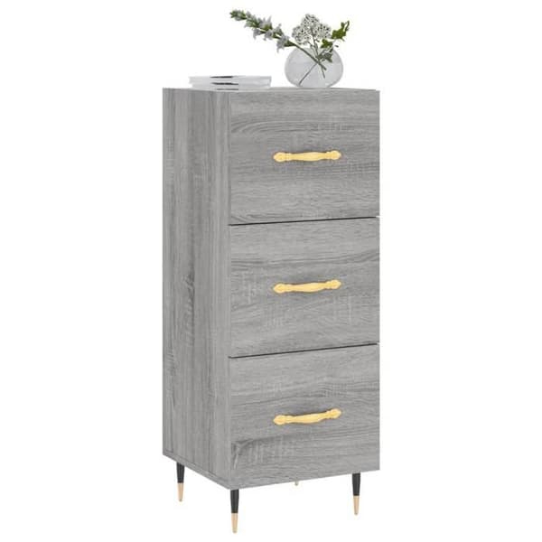 Maison Exclusive - Buffet Sonoma grå 34,5x34x90 cm Ingenjörsträ