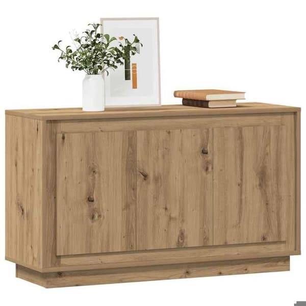 Maison Exclusive - Buffé Ek hantverk 102 x 35 x 55 cm Ingenjörsträ