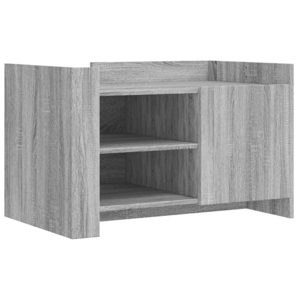 Bord - EKSKLUSIV HUS - Sonoma grå - 80 x 50 x 50 cm - Ingeniørtræ - Stort opbevaring sonoma grå