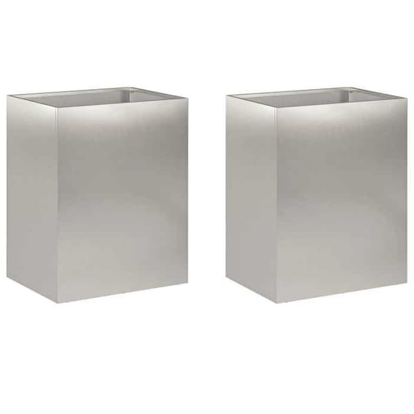 Maison Exclusive - Trädgårdskrukor 2 st Silver 40 x 30 x 40 cm