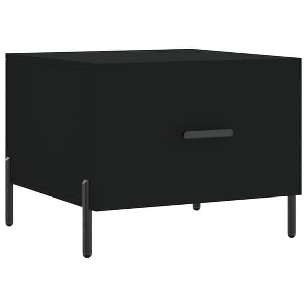 Maison Exclusive - 2 stk. sorte sofaborde 50x50x40 cm i ingeniørtræ