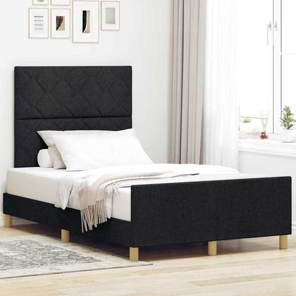 Sengestel - EKSKLUSIV HUS - Moderne - 120x200 cm - Sort - Metalstruktur Svart