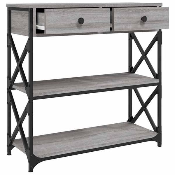 Maison Exclusive - Konsolbord sonoma grå 75x28x75 cm ingenjörsträ