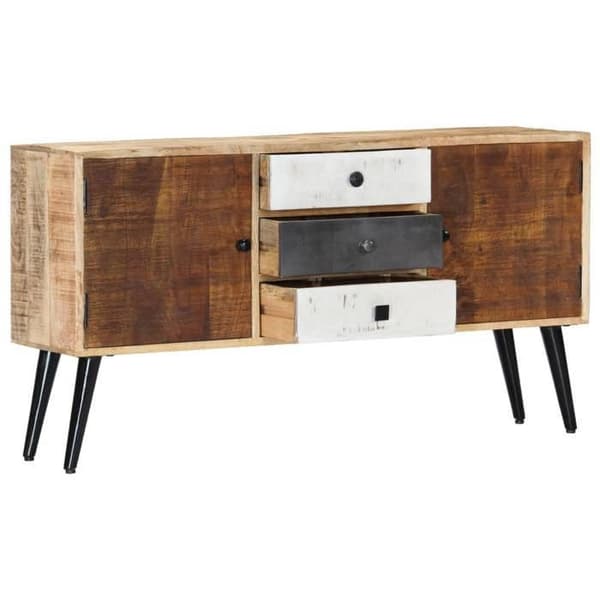 Buffet - Maison Exclusive - Massiv mango træ - 3 skuffer & 2 døre - 118 x 30 x 62 cm