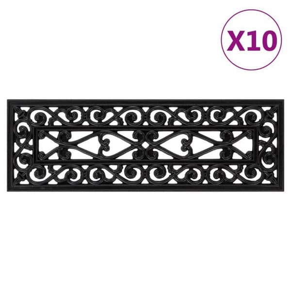 Maison Exclusive - Trappe trin 10 stk 25x75 cm gummi