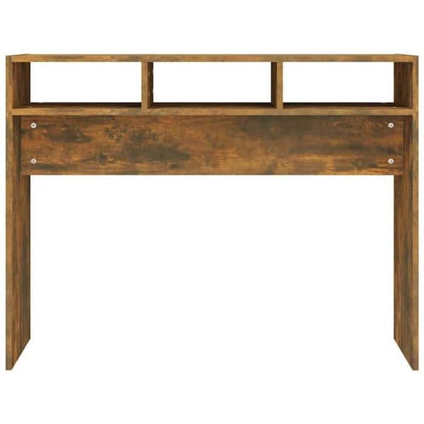 Maison Exclusive - Konsolbord Ek rökig 105x30x80 cm Ingenjörsträ