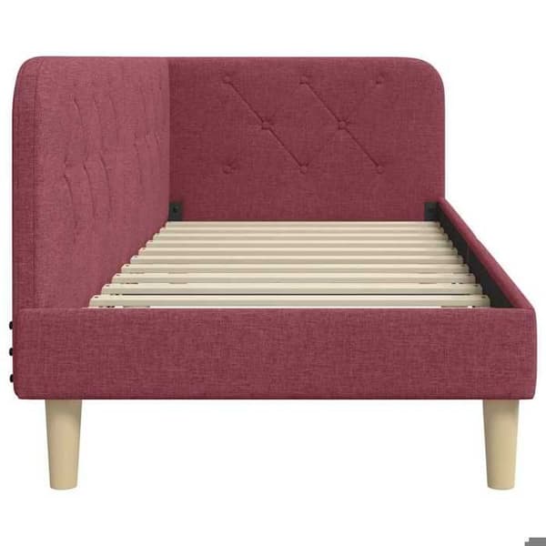 Maison Exclusive - Vinkel sengestel Bordeaux 80 x 200 cm stof