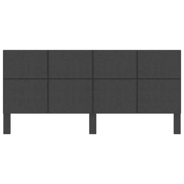 Hovedgærde - EKSKLUSIV HUS - 200 x 200 cm - Mørkegrå - Holdbart stof - MDF Mörkgrå