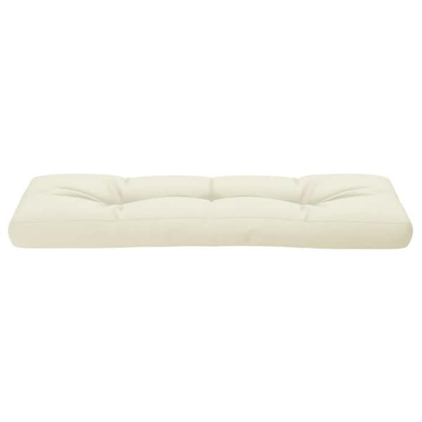 Maison Exclusive - Kudde av pall crème 120x40x12 cm tyg