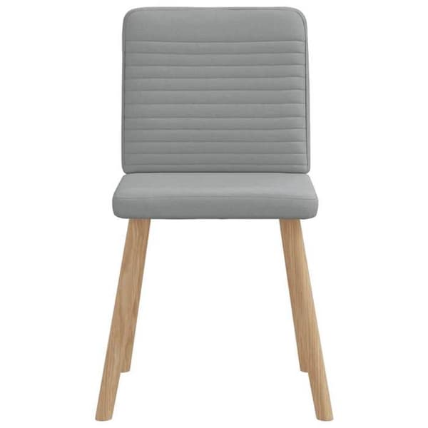 Maison Exclusive - Matstolar set om 6 ljusgrå tyg