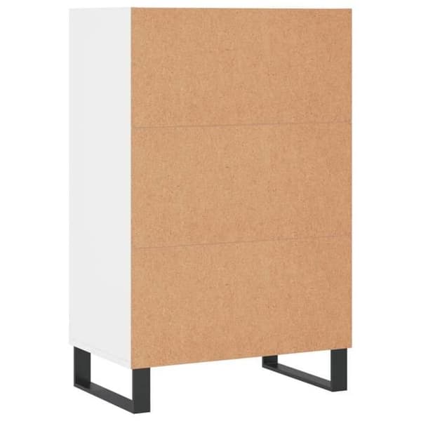 Maison Exclusive - Vit hög buffé 57x35x90 cm i ingenjörsträ