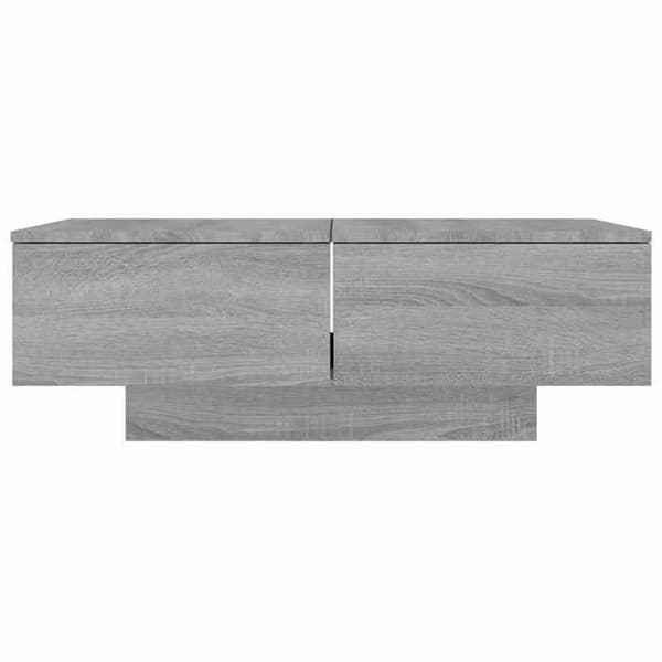 Bord - EKSKLUSIV HUS - Sonoma grå - Ingeniørtræ - Rektangulær - 90x60x31 cm Sonoma grå