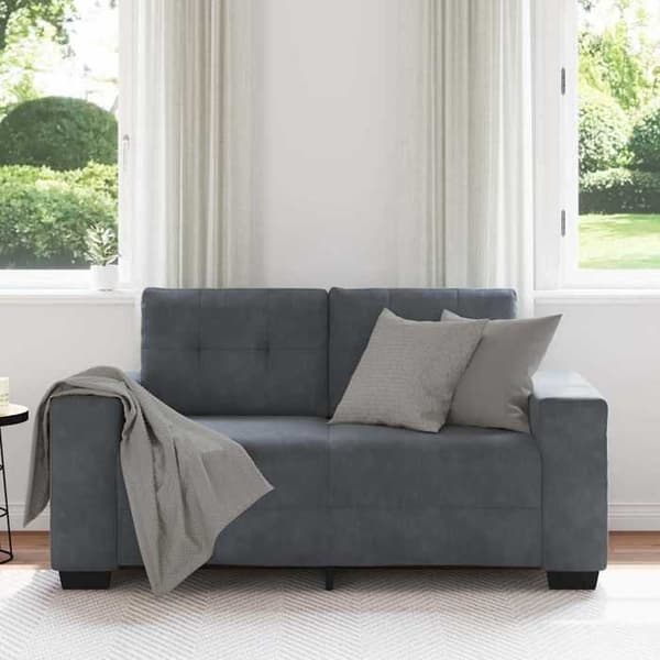 Maison Exclusive - Mørkegrå sofa 160x77x82 cm velour
