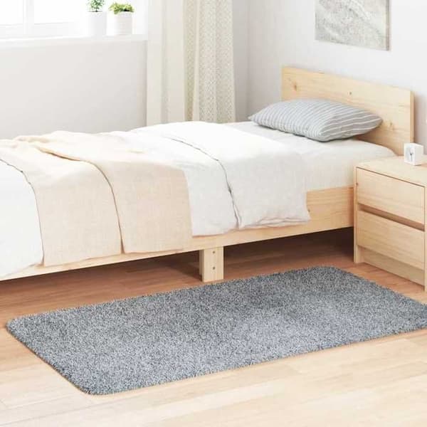 Maison Exclusive - NAVARRA vaaleanharmaa pitkäkarvainen matto 80x150 cm
