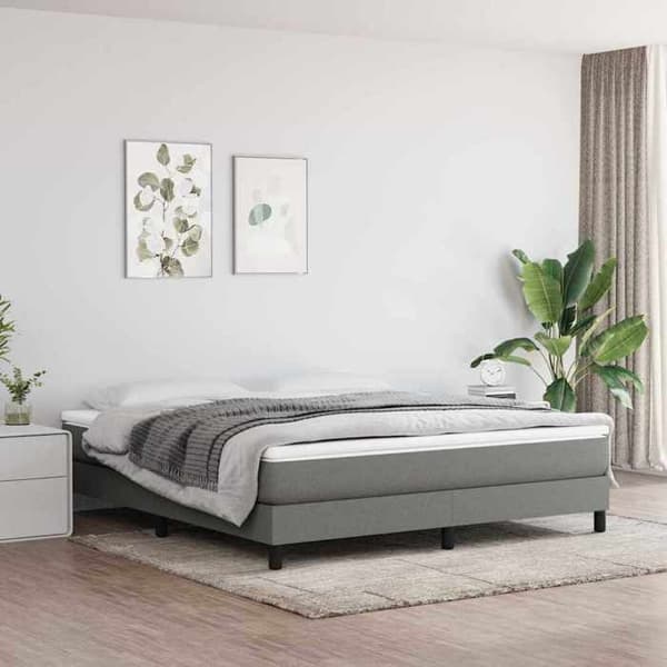 Madrass - EKSKLUSIV HUS - 152x203x20 cm - Pocketfjedre - Medium-fast - Åndbart gråt stof