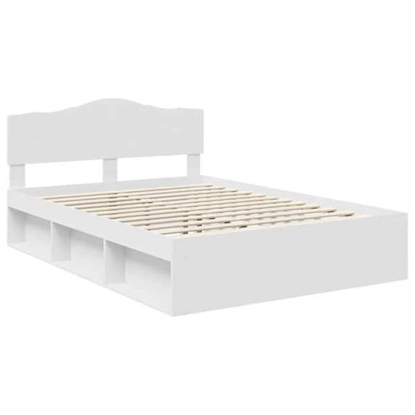 Maison Exclusive - Sängram Vit 140 x 200 cm Massivt furu