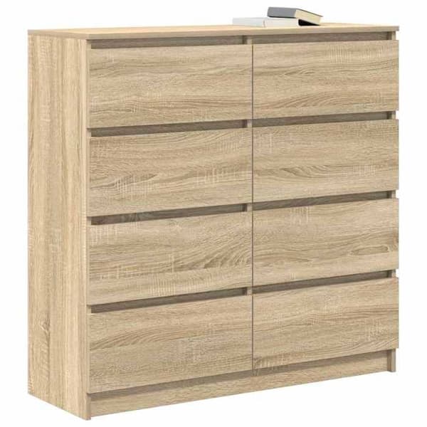 Maison Exclusive - Buffé ek sonoma 100x35x99 cm ingenjörsträ Sonoma ek