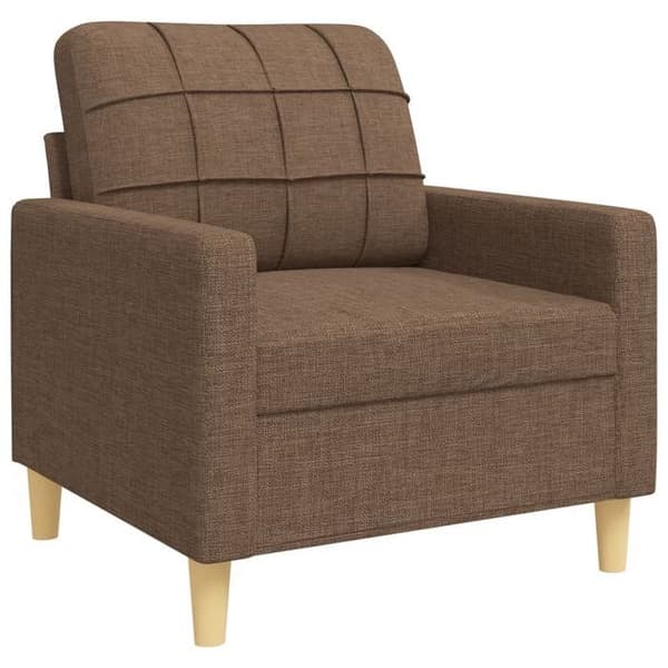 Maison Exclusive - Sæt af 3 sofaer med brune dekorative puder i stof