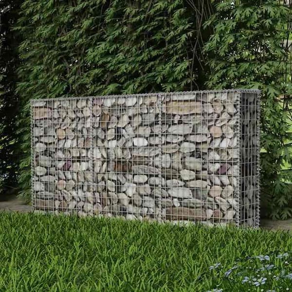 Maison Exclusive - Gabionkorg i galvaniserat stål 200x30x100 cm Galvaniserat stål