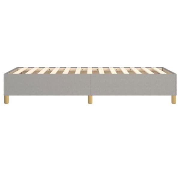 Maison Exclusive - Ljust grå sängram 100x200 cm tyg ljusgrått