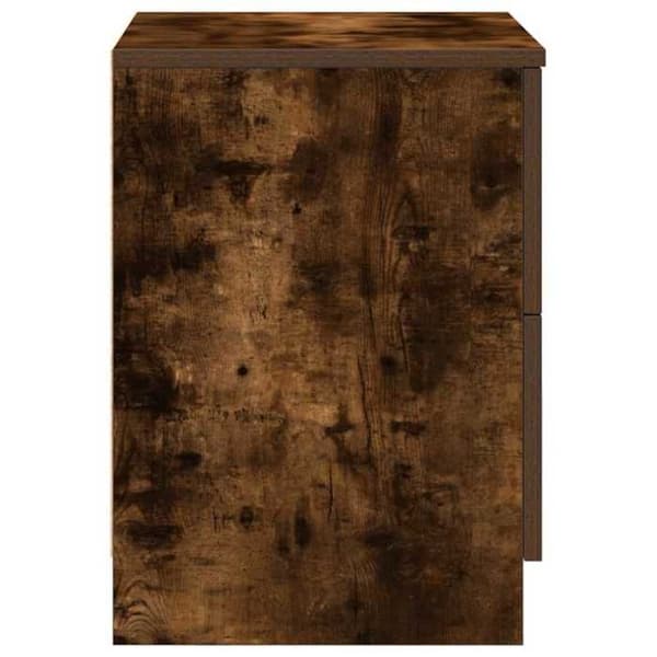 Natskab - EKSKLUSIV HUS - Sæt af 2 - Røget eg - 2 skuffer - 40x36x50 cm Rökt ek