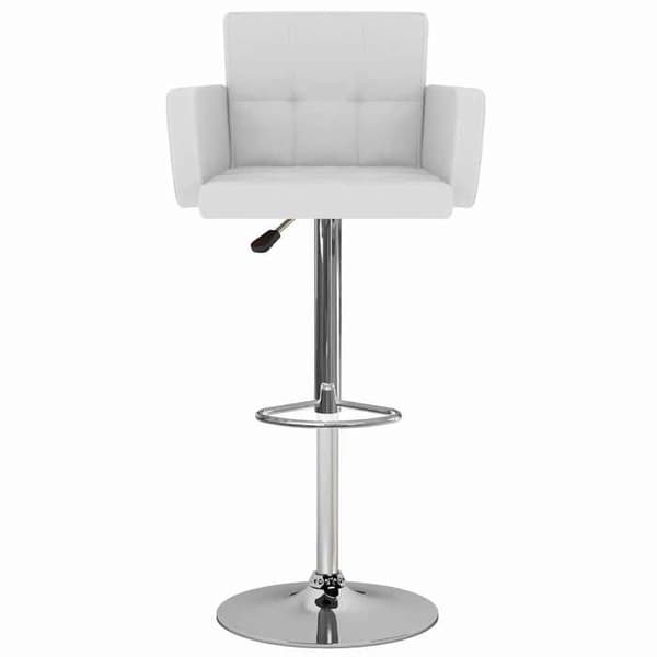Maison Exclusive - Barstolar set om 2 vit konstläder