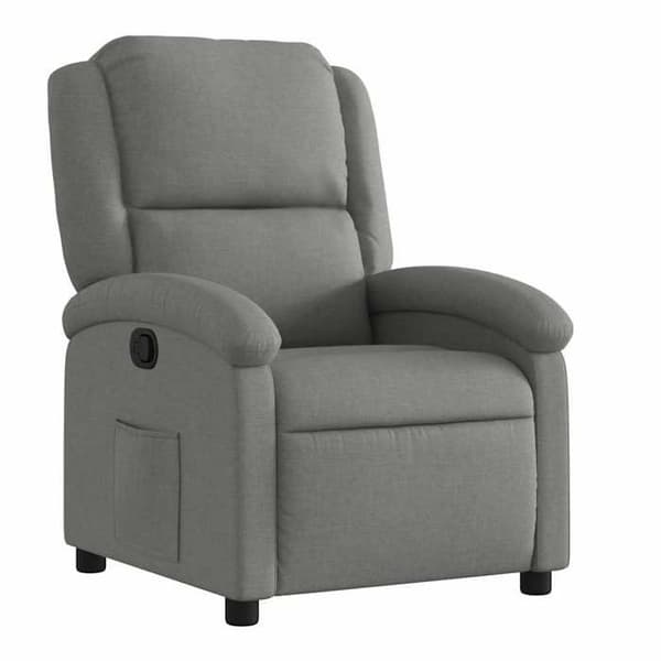 Maison Exclusive - Grått tyg reclinerfåtölj Mörkgrå