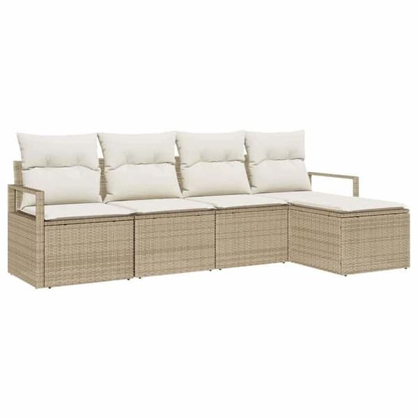 Maison Exclusive - Sæt af 5 pc Sofaer Beige og creme polyrotin
