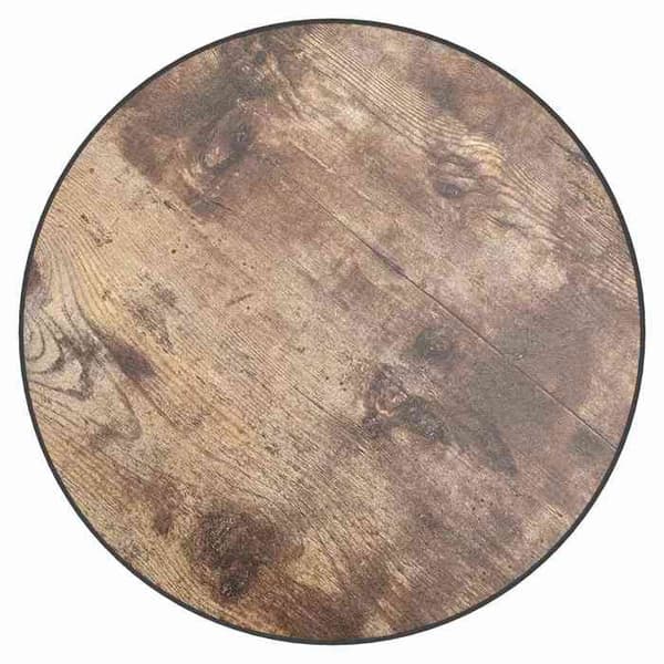 Maison Exclusive - Sort og gul tebord Ø35 cm MDF