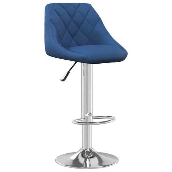 Maison Exclusive - Barstolar set om 2 blå sammet