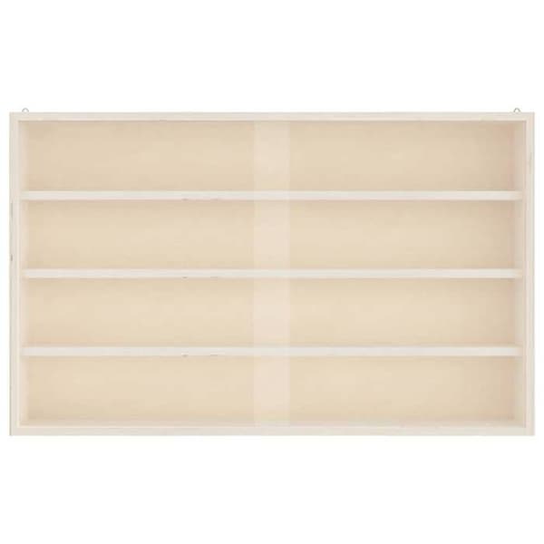 Maison Exclusive - Samling vitrineskab i træ med døre 60 x 8,5 x 37 cm
