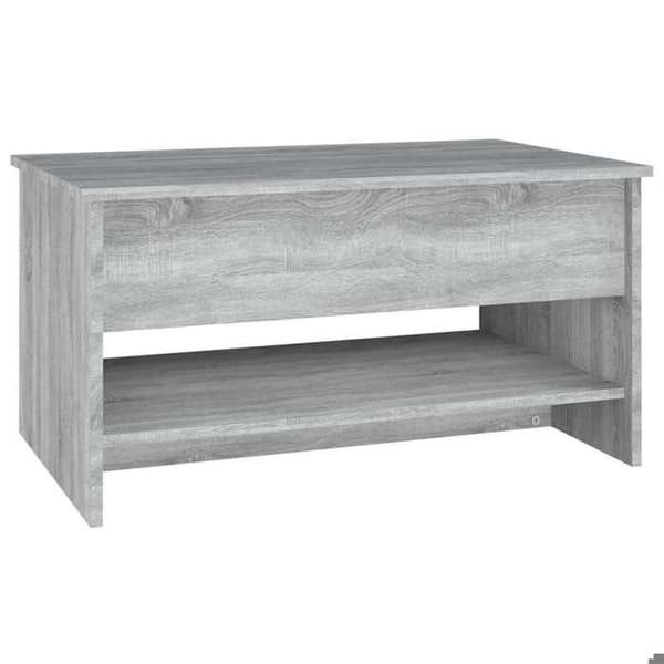 Maison Exclusive - Soffbord Sonoma grå 80x50x40 cm Ingenjörsträ Sonoma grå