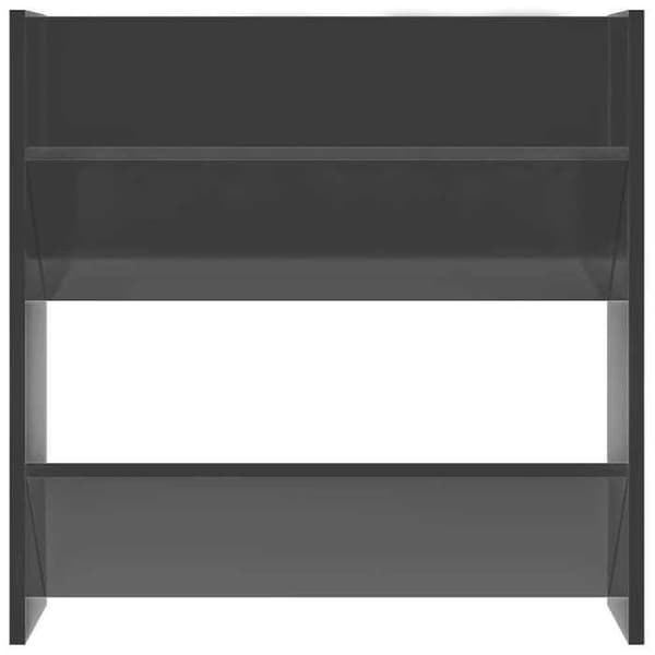Maison Exclusive - Væghængte skohylder 2 stk grå blank 60x18x60 cm