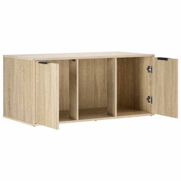 Maison Exclusive - Möbel för kattlåda Ek Sonoma 100 x 49 x 45 cm