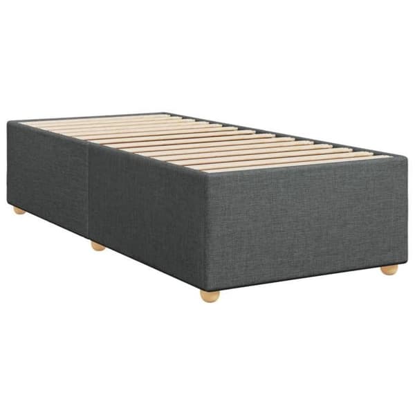 Maison Exclusive - Sängram utan madrass mörkgrå 90x190 cm tyg