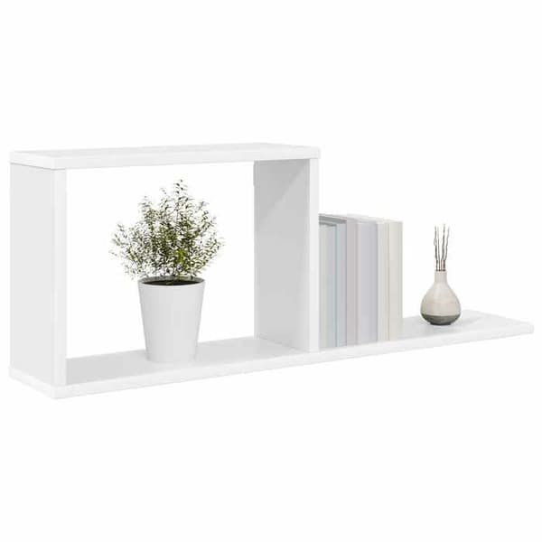 Maison Exclusive - Flydende hylder 2 stk Hvid 80 x 15 x 30 cm