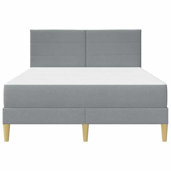 Maison Exclusive - Sängram Ljusgrå 120 x 200 cm Polyester Ljusgrått