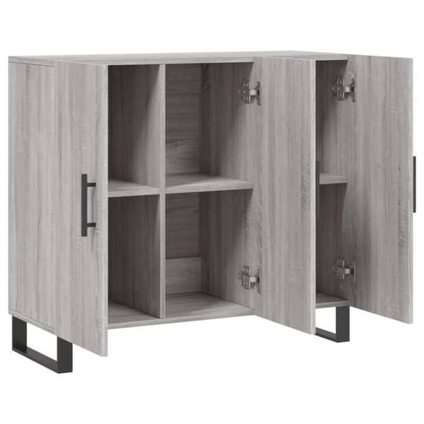 Maison Exclusive - Buffet sonoma grå 90x34x80 cm ingeniørtræ