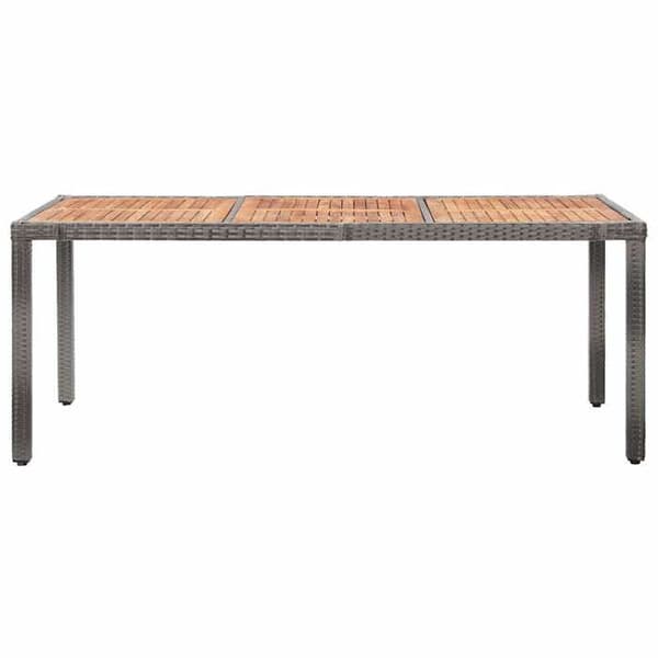 Maison Exclusive - Trädgårdsset 9 delar med kuddar i flätad resin Grå