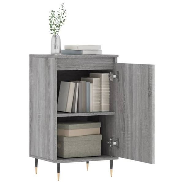 Maison Exclusive - Buffeter 2 stk sonoma grå 40x35x70 cm ingeniørtræ