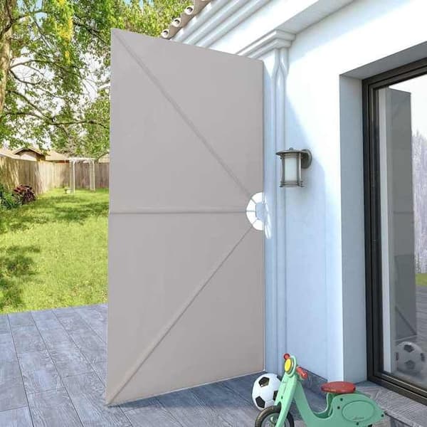 Maison Exclusive - Fällbart sidotak för terrass Creme 300 x 150 cm