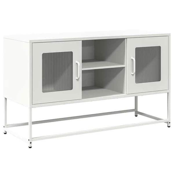 Maison Exclusive - Hvid TV-møbel 100,5x39x60,5 cm stål