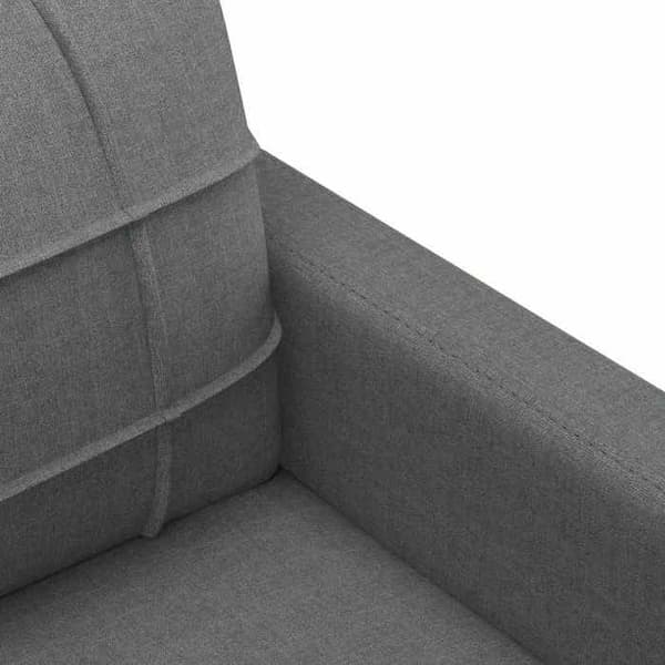 Maison Exclusive - Soffa 2-sits Grå mörk 140 cm Tyg