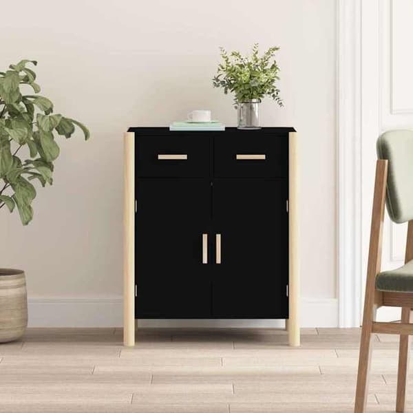 Maison Exclusive - Buffet Sort 62x38x75 cm Ingeniørtræ Svart