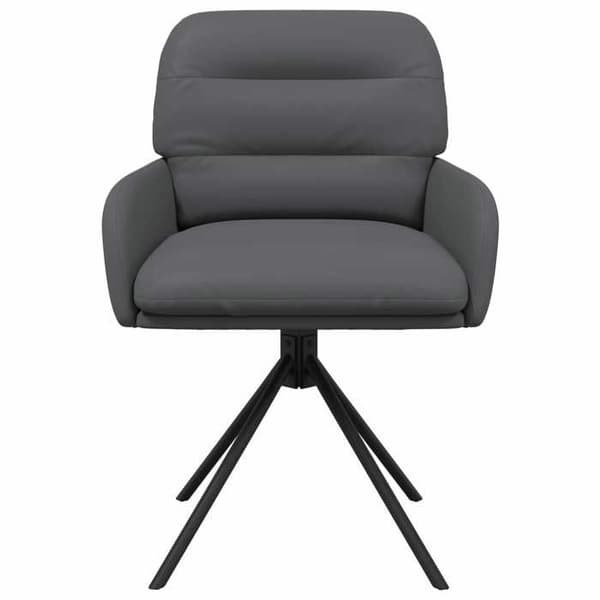 Maison Exclusive - Snurrande matstolar 2 st i konstläder Grå