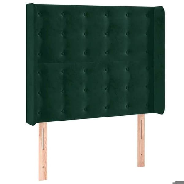 Maison Exclusive - LED-pääty vihreä 83x16x118/128 cm sametti Mörkgrön