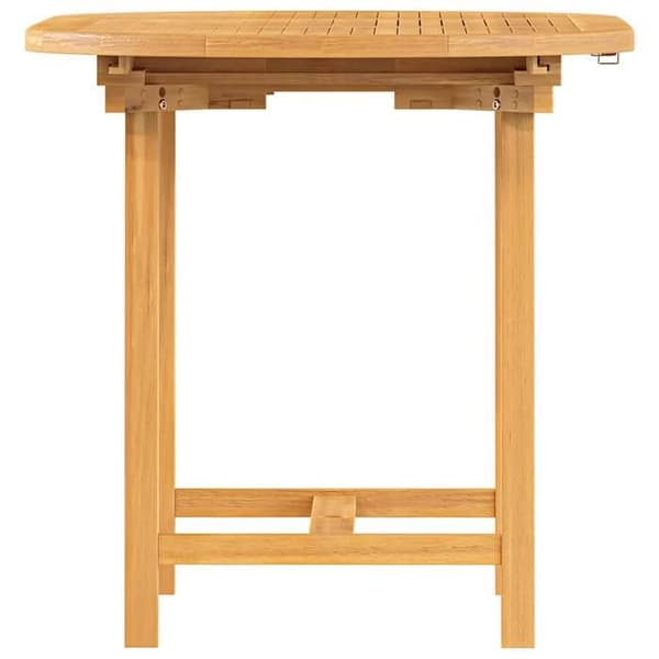 Maison Exclusive - Utsträckbart trädgårdsbord 110-160x80x75 cm i solid teakträ