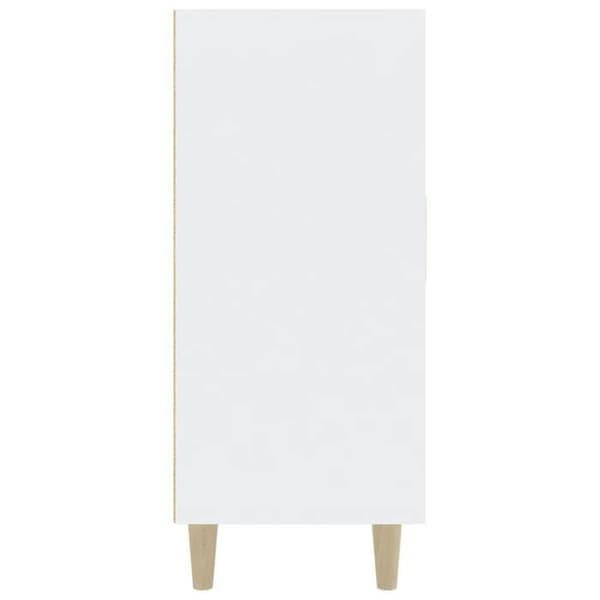 Maison Exclusive - Buffé vit 90x34x80 cm ingenjörsträ