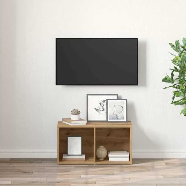 Maison Exclusive - TV-møbel sæt 72 x 35 x 37 cm Brun Ingeniørtræ