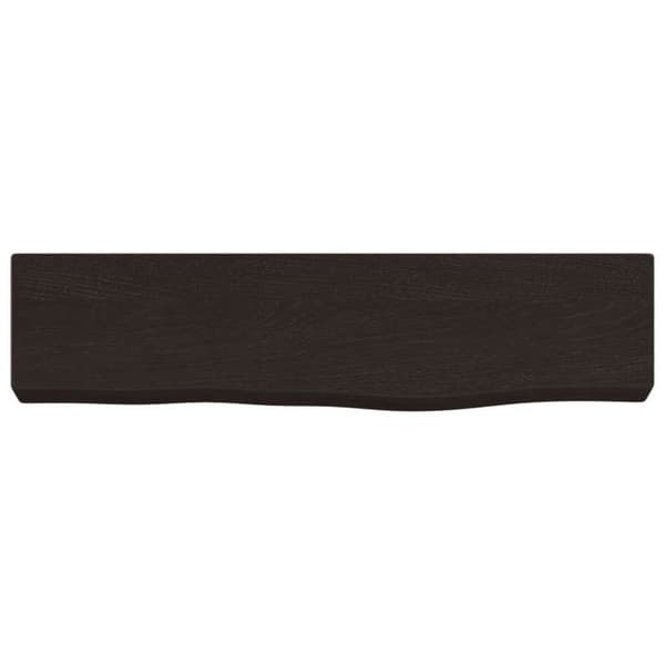 Maison Exclusive - Væghylde mørkebrun 40x10x4 cm massiv egetræ behandlet